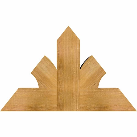 Ekena Millwork Richland Rough Sawn Timber Gable Bracket, Western Red Cedar, 36"W x 23"H x 6"D x 6"F, 15/12 Pitch GBW036X23X0606RIC00RWR